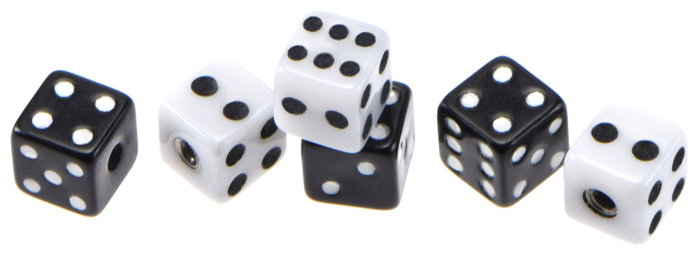 Acrylic screw-in dice