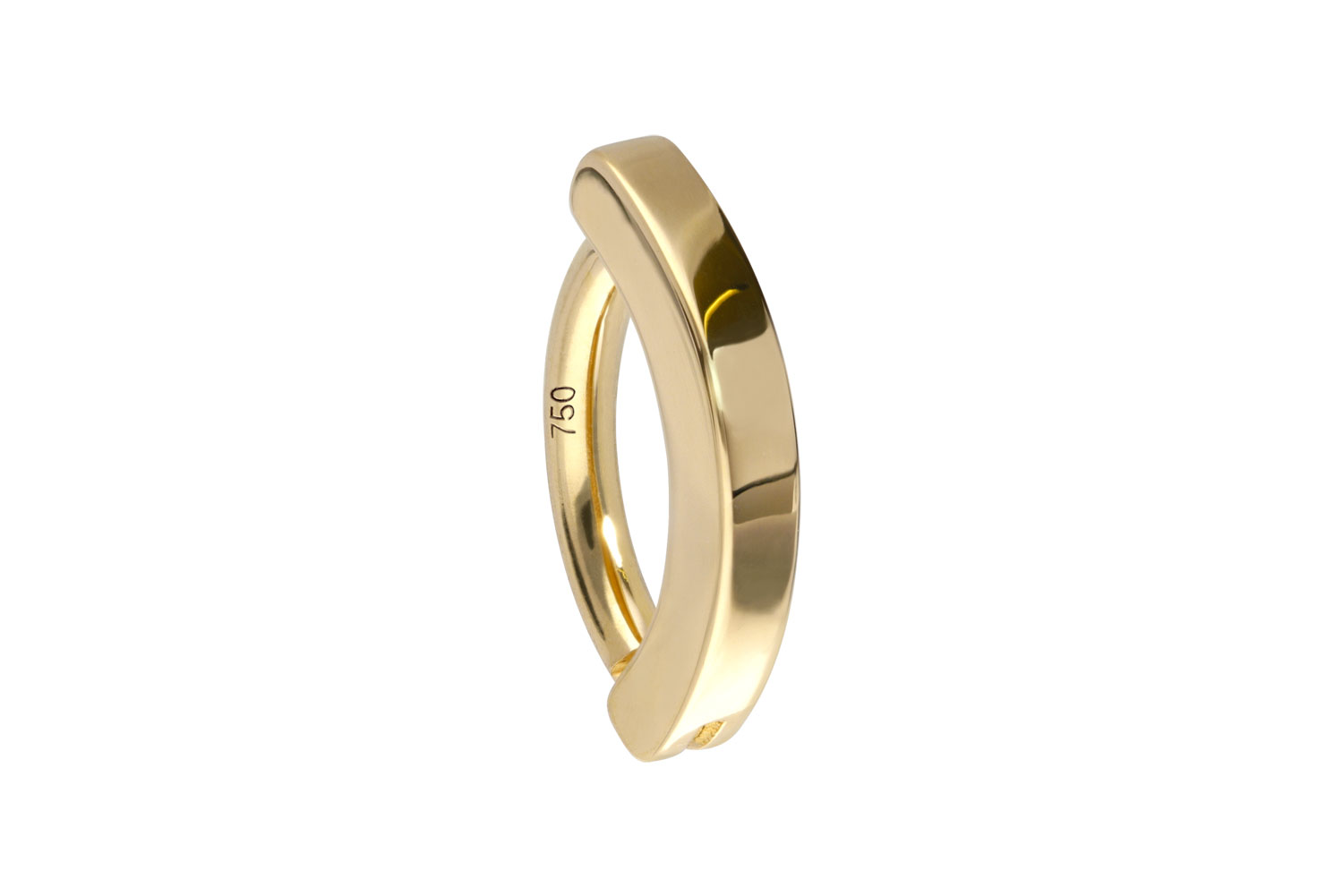 14/18 Karat Gold Bauchnabelclicker BOGEN