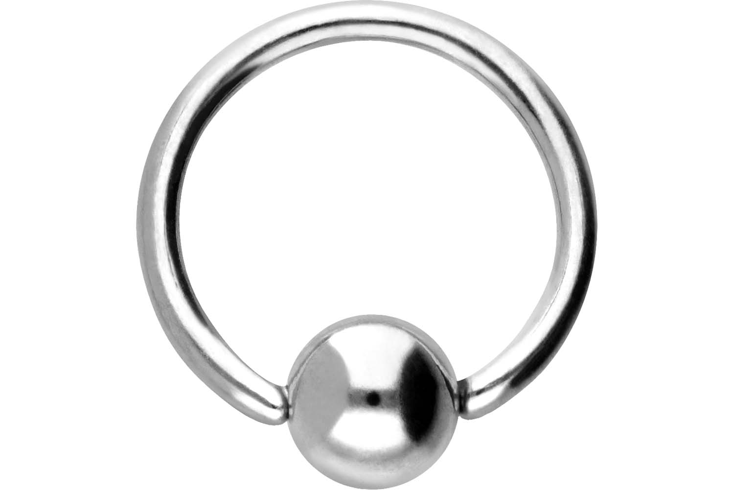 Surgical steel ball closure ring