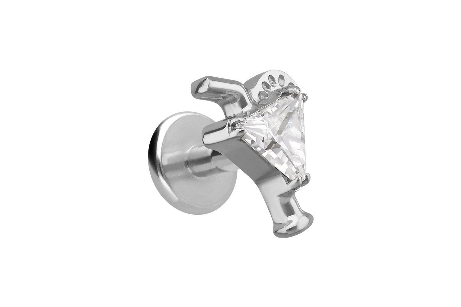 Titanium labret with internal thread COCKTAIL