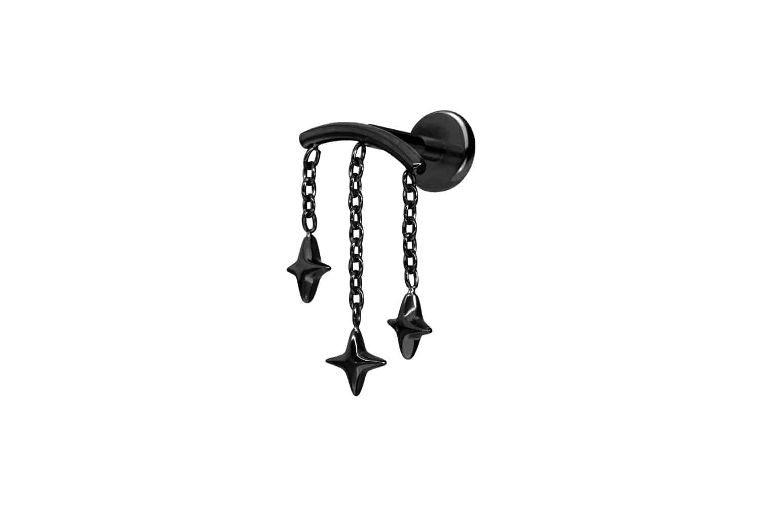 Titan Labret mit Push Fit BOGEN + 3 STERNE