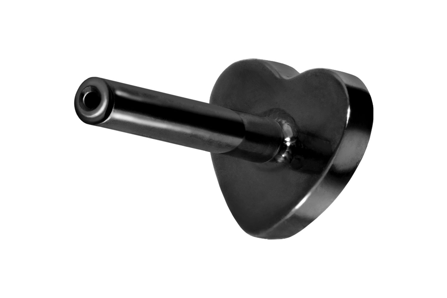 PIERCINGLINE Piercing Stecker Titan Labret mit Push Fit ohne Kugel HERZ - Bild 38 von 51