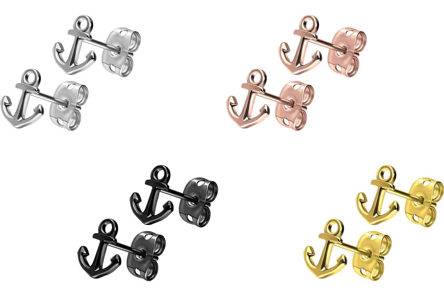 Titanium ear studs ANCHOR