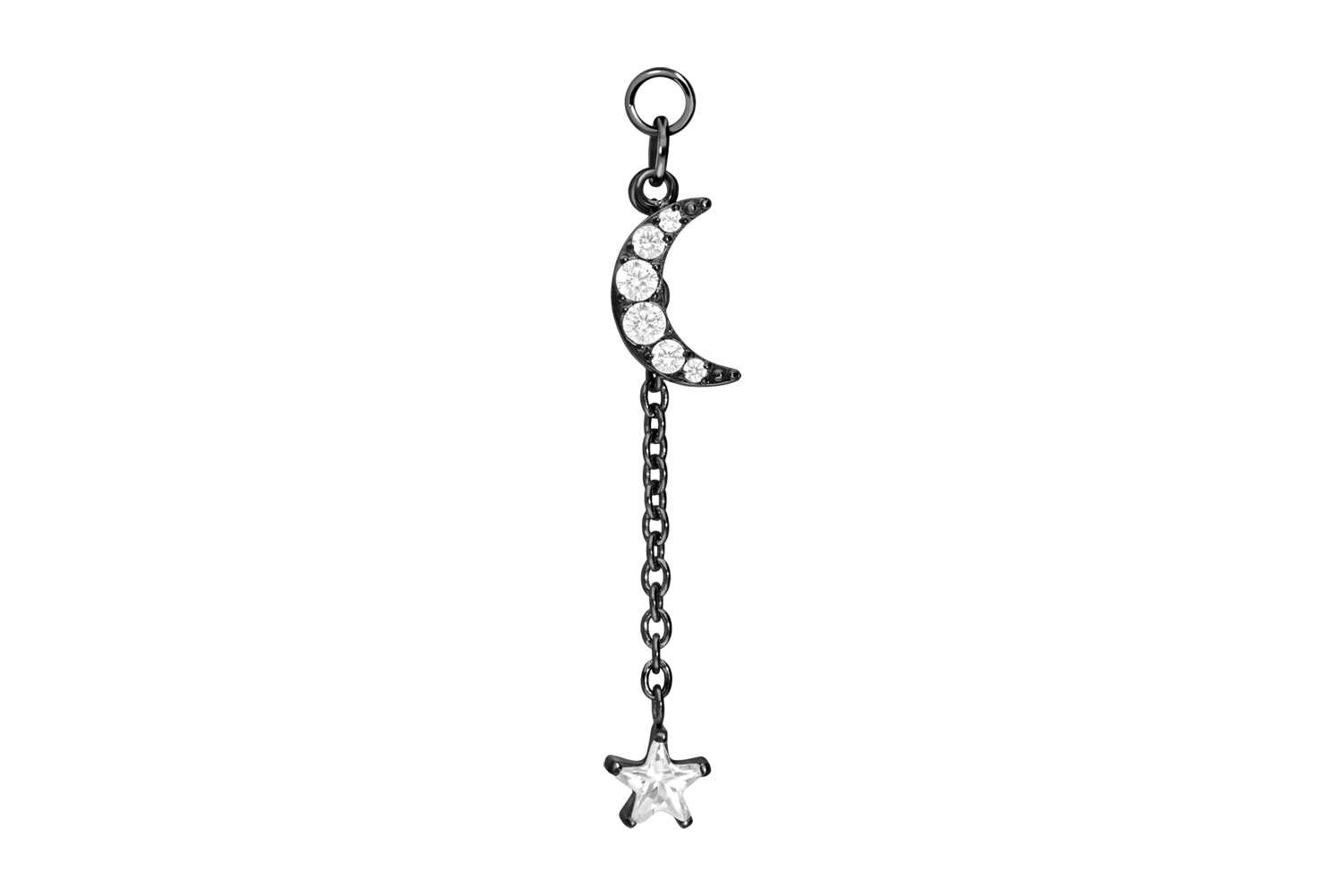 Titan Anhänger für Clicker KRISTALLMOND + KRISTALLSTERN
