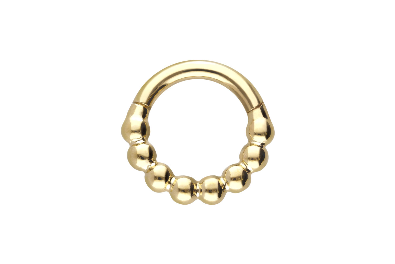 18 Karat Gold Segmentring Clicker KUGELN