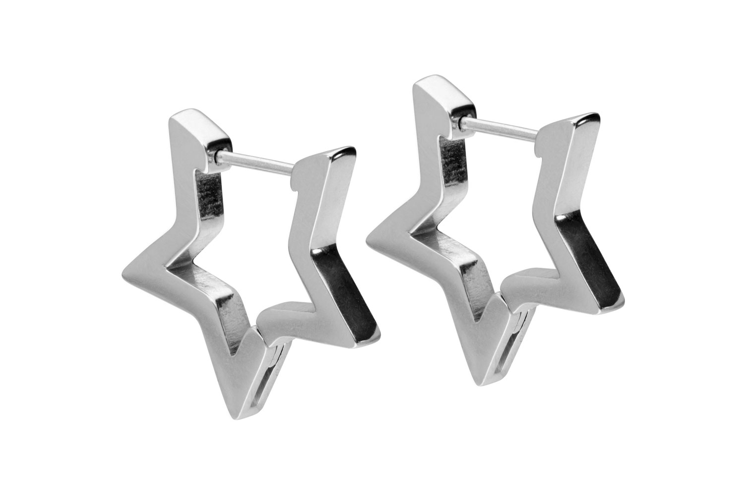 Chirurgenstahl Ohrclicker Creolen STERN