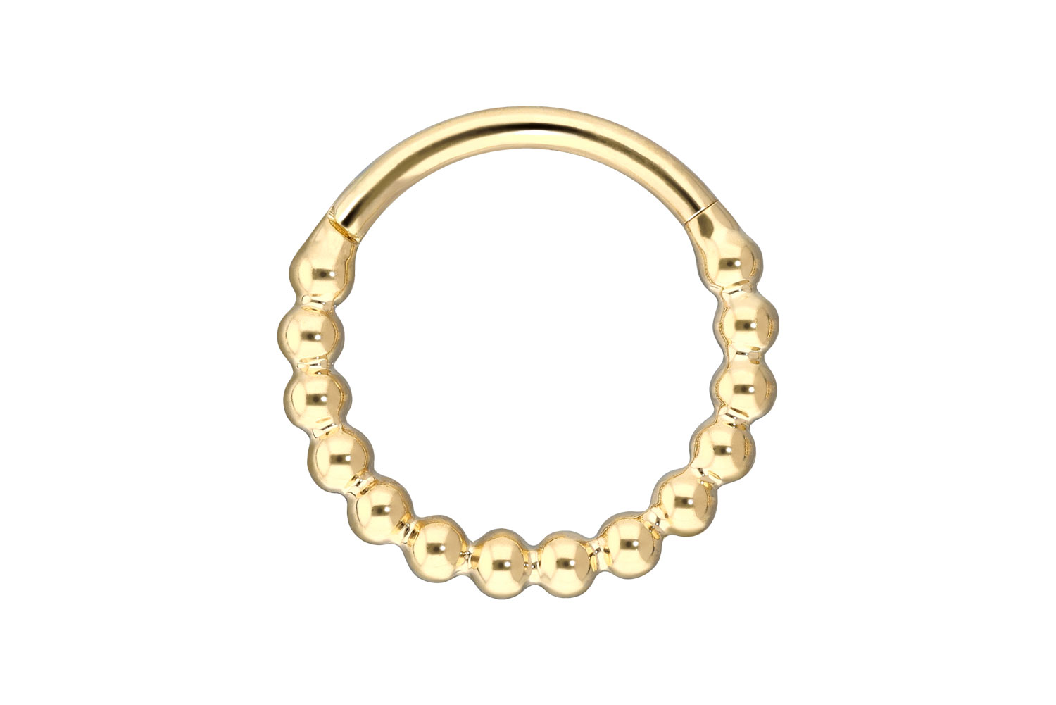 18 carat gold segment ring clicker BALLS