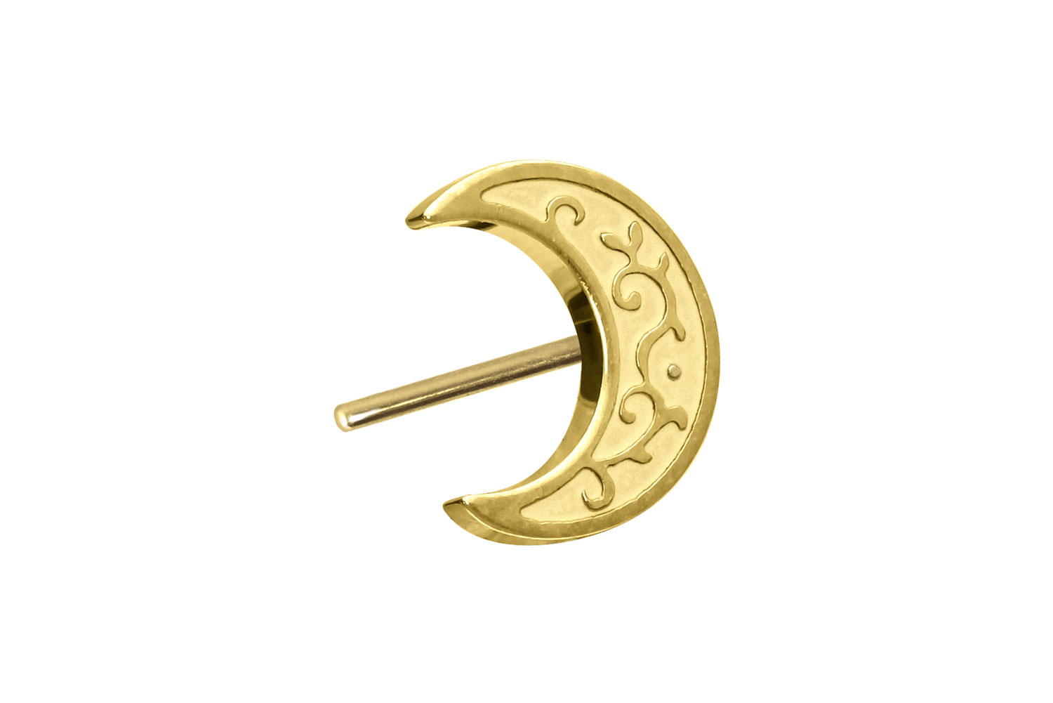 Titanium attachment with push pin MOON