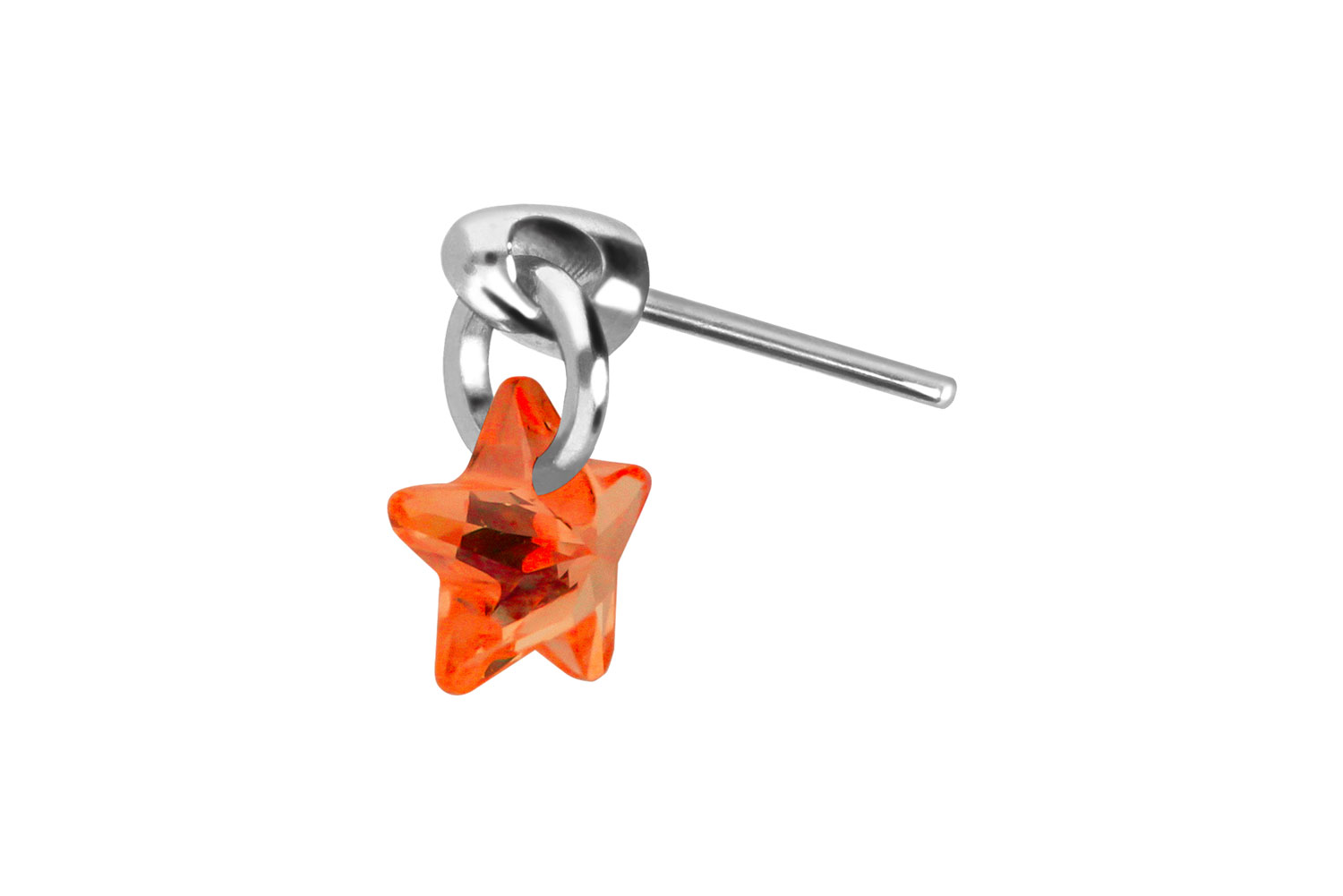 Titanium attachment with push pin CRYSTAL STAR