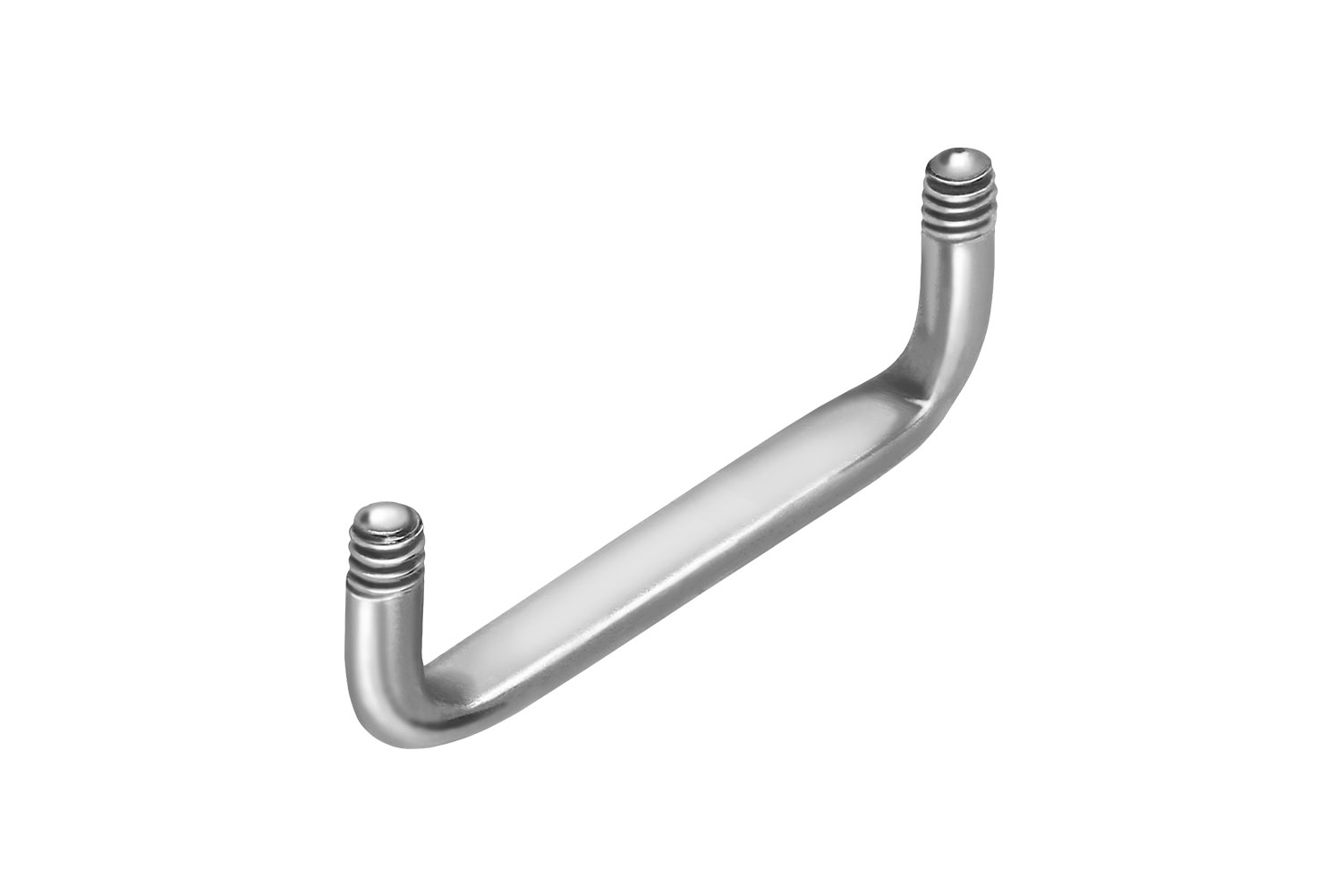 Titan Surface Barbell FLACH (90 Grad) ohne Kugeln