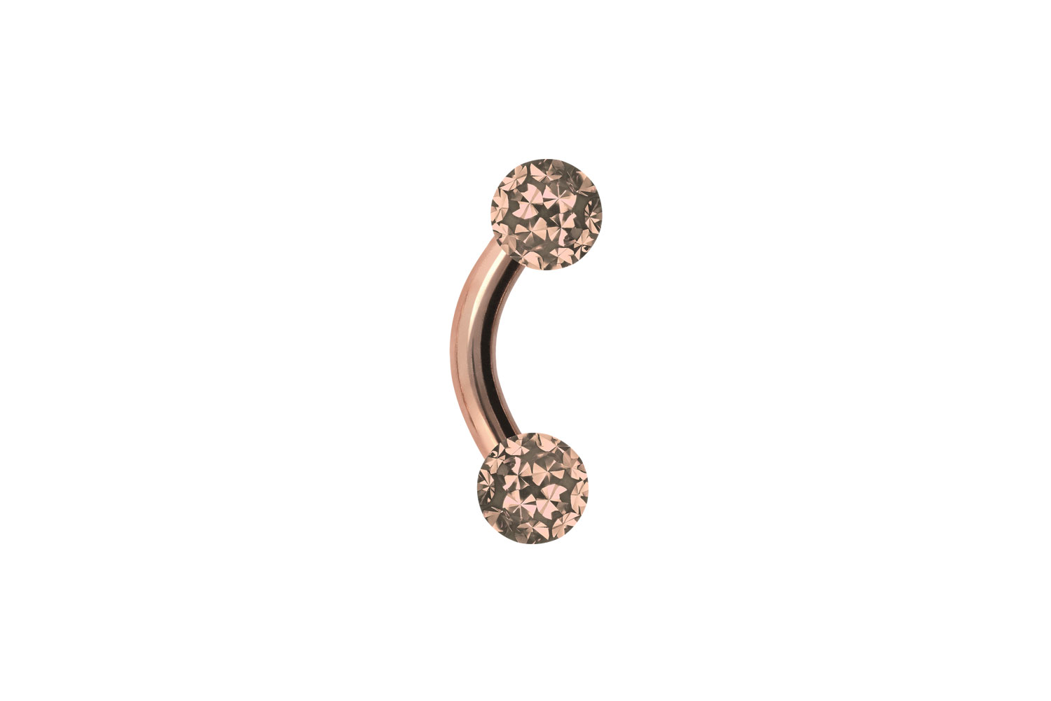 Surgical steel banana EPOXY-BALLS