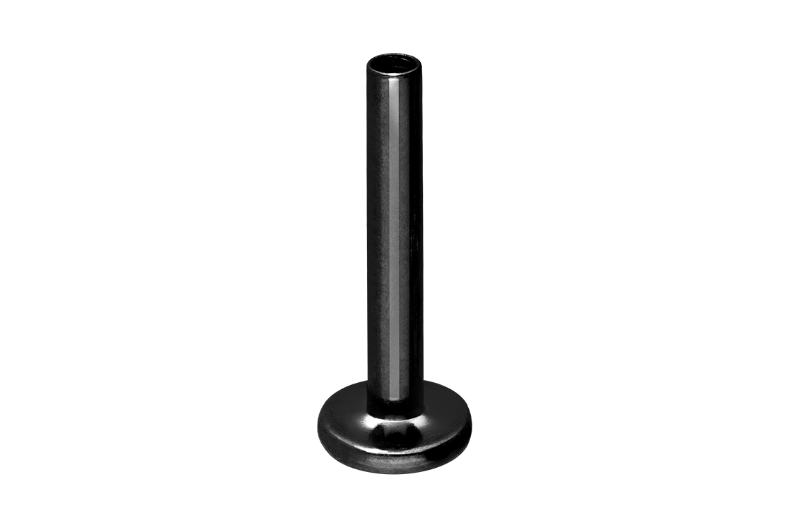 Titan Labret mit Innengewinde ohne Kugel