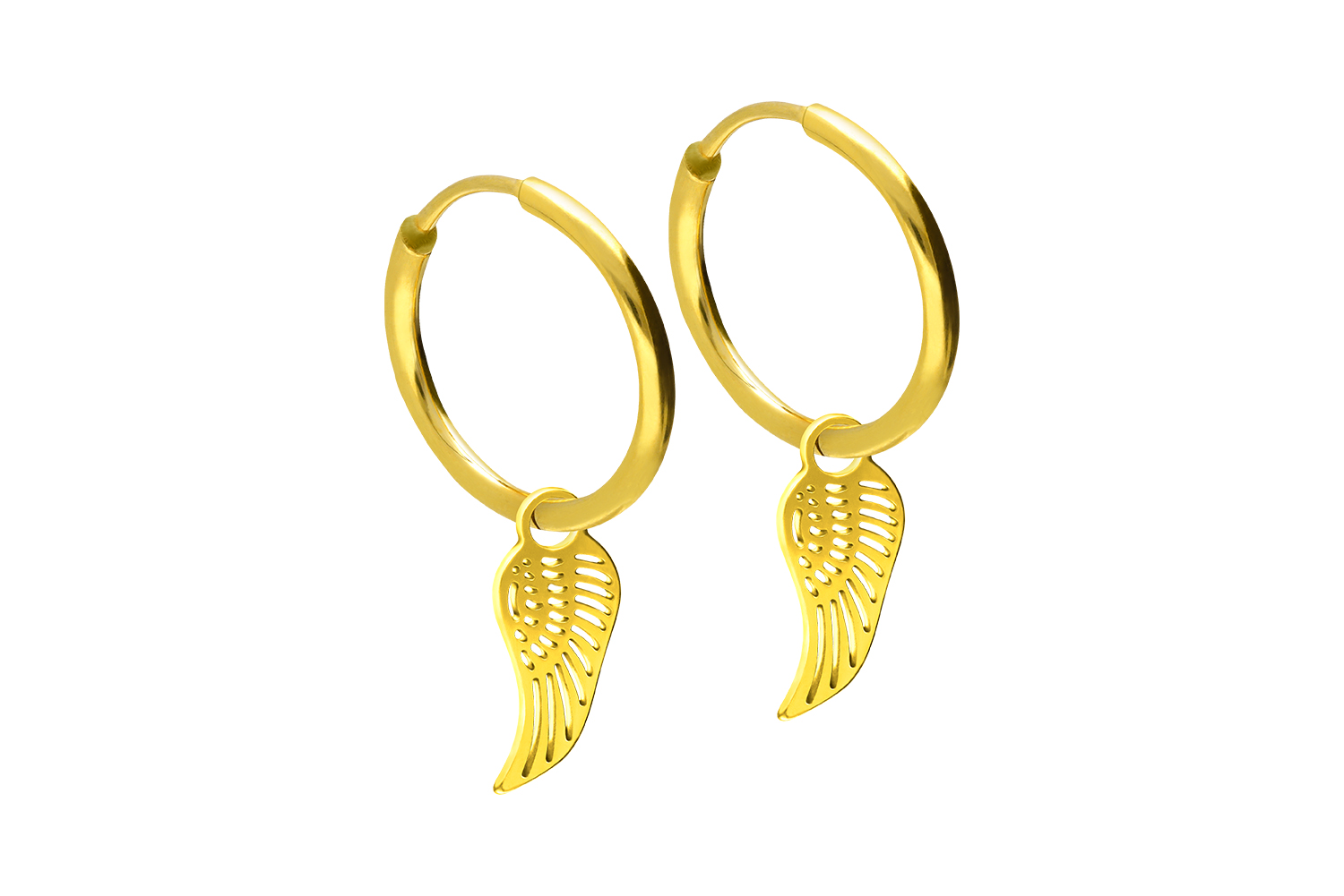 Surgical steel ear clickers creoles WING