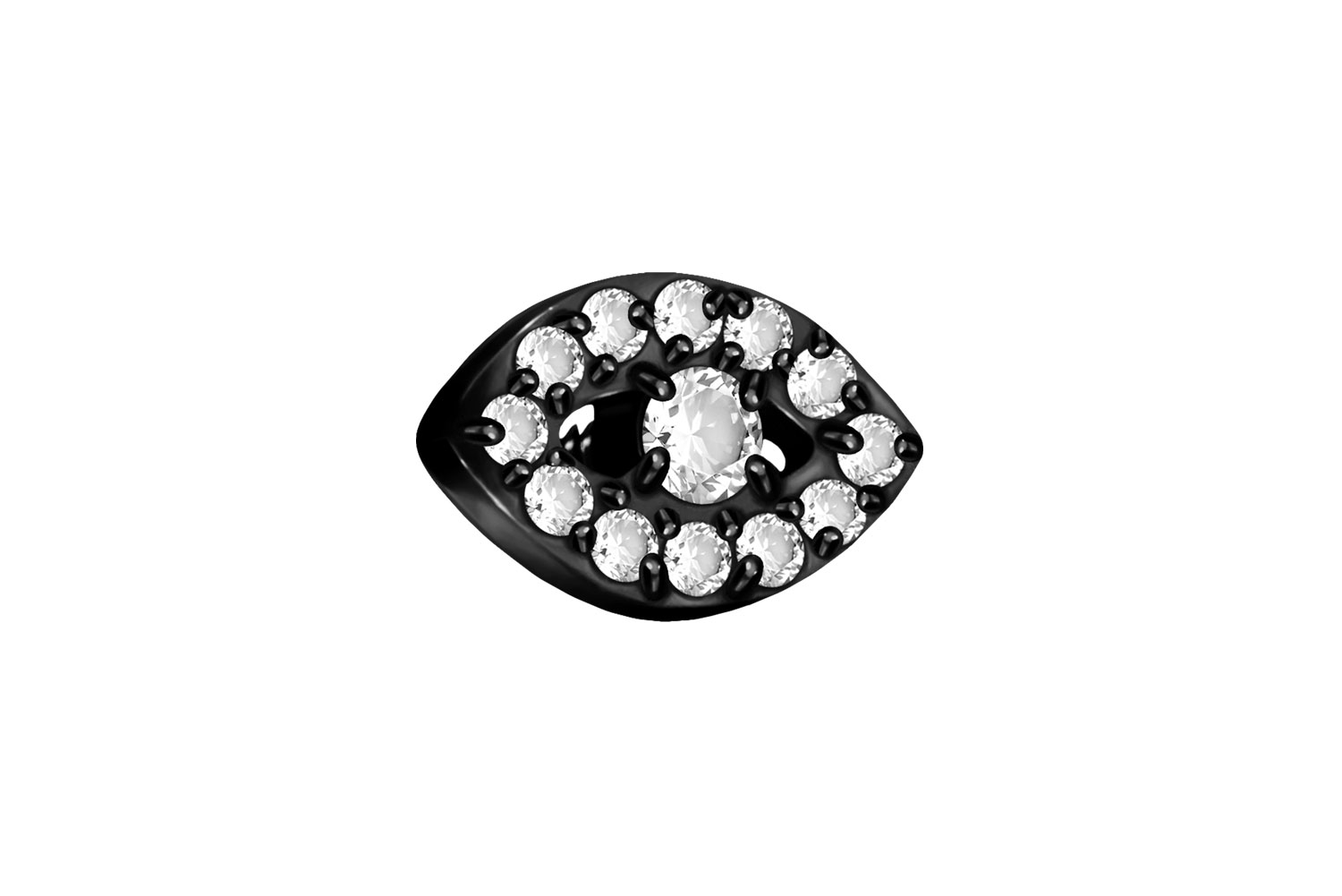 Titanium screw-in attachment with external thread CRYSTAL EYE ++SALE++
