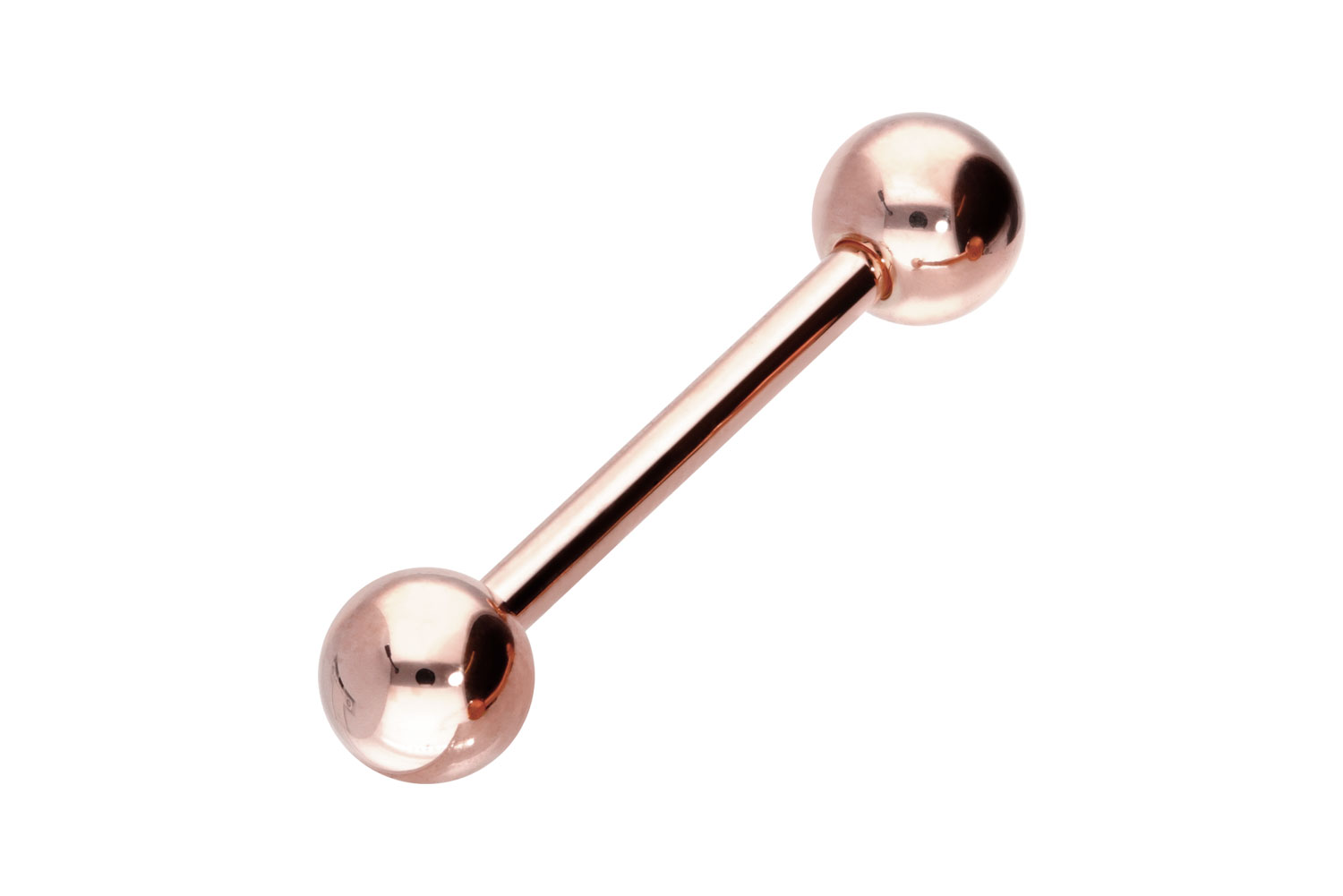 14/18 carat gold barbell