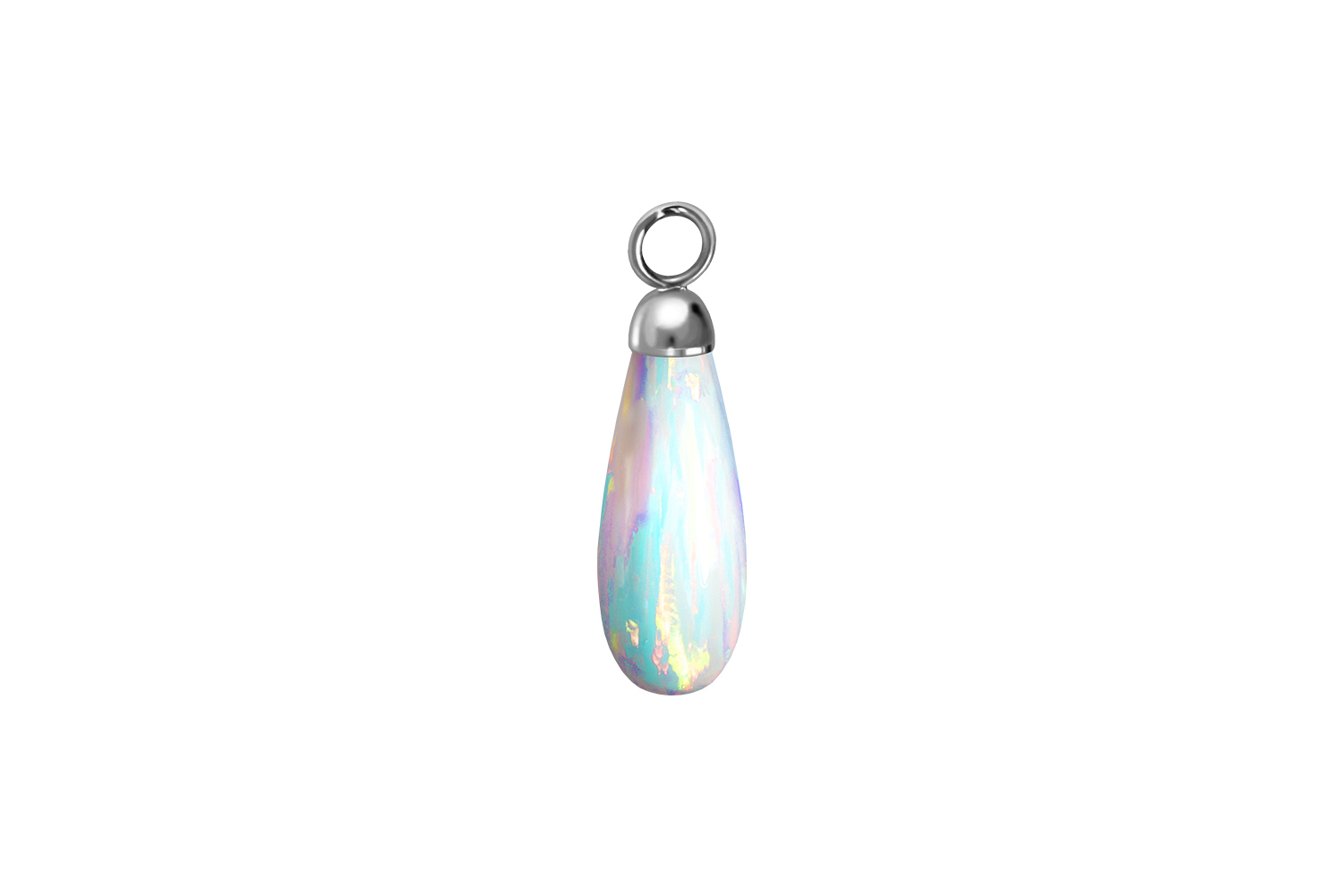 Synthetischer Opal Anhänger für Clicker TROPFEN