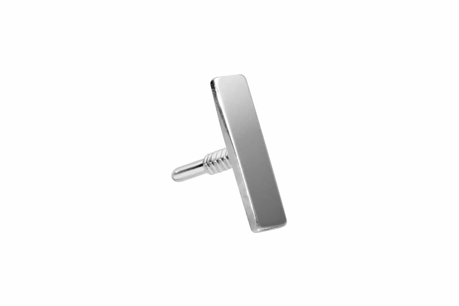 14 carat gold screw-in attachment with external thread BAR