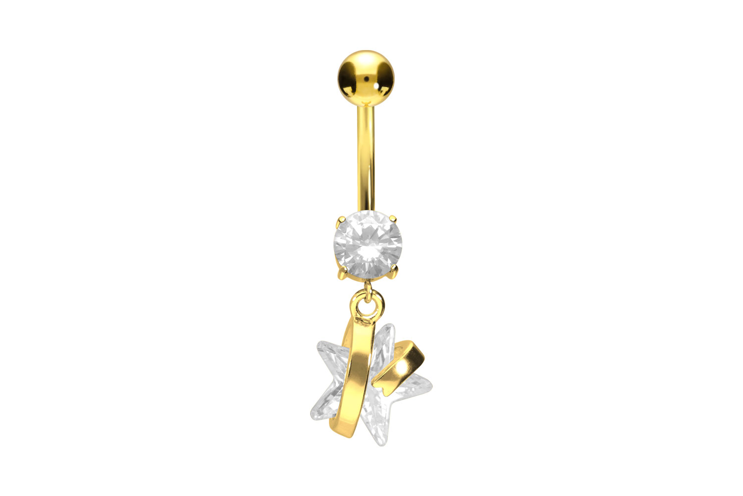 Surgical steel bananabell CRYSTAL STAR