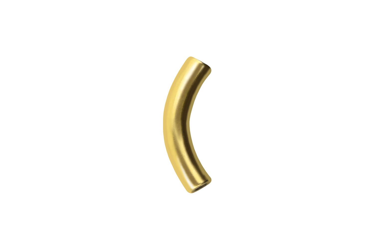 Titanium banana with internal thread without balls