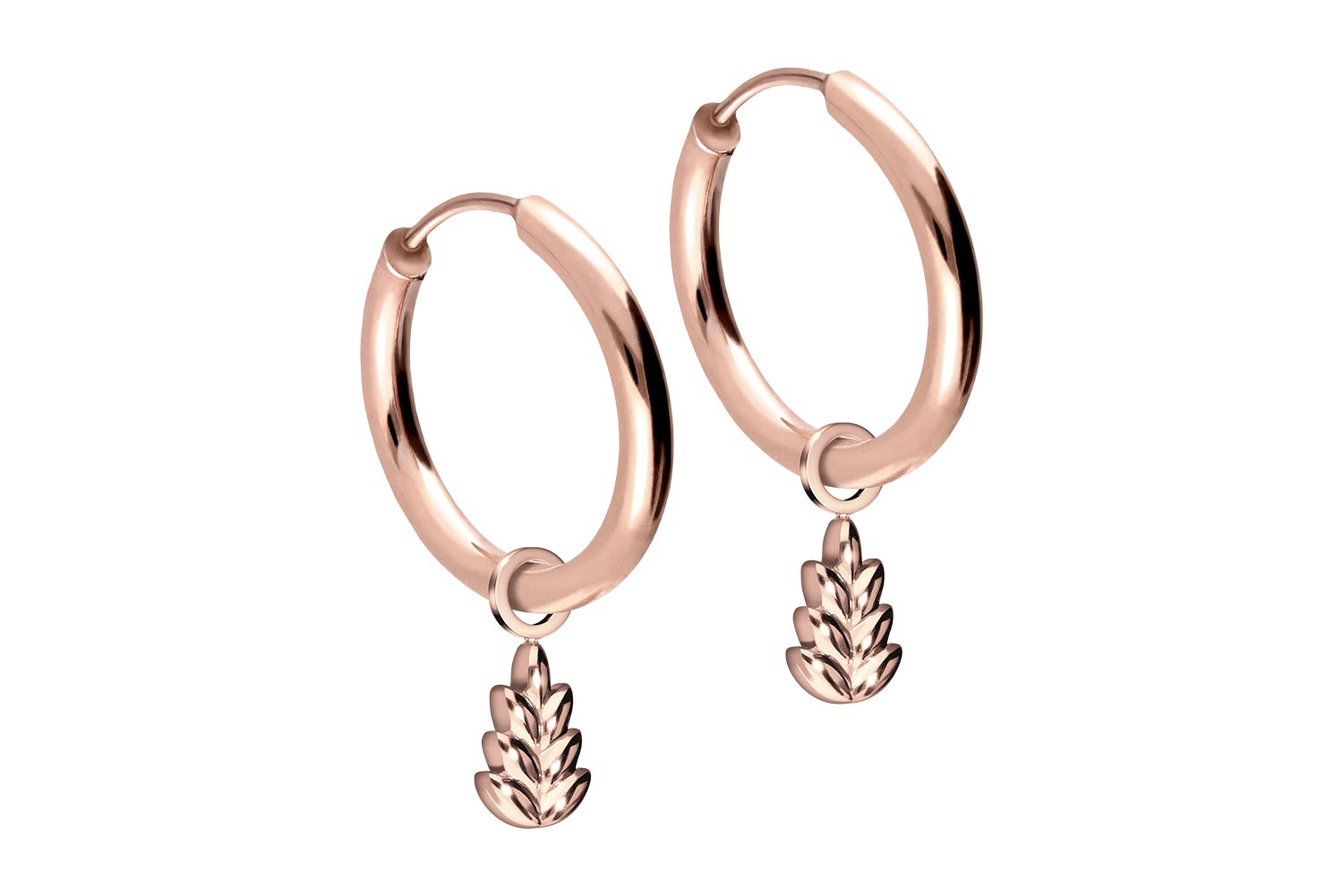 Chirurgenstahl Ohrclicker Creolen BLATT