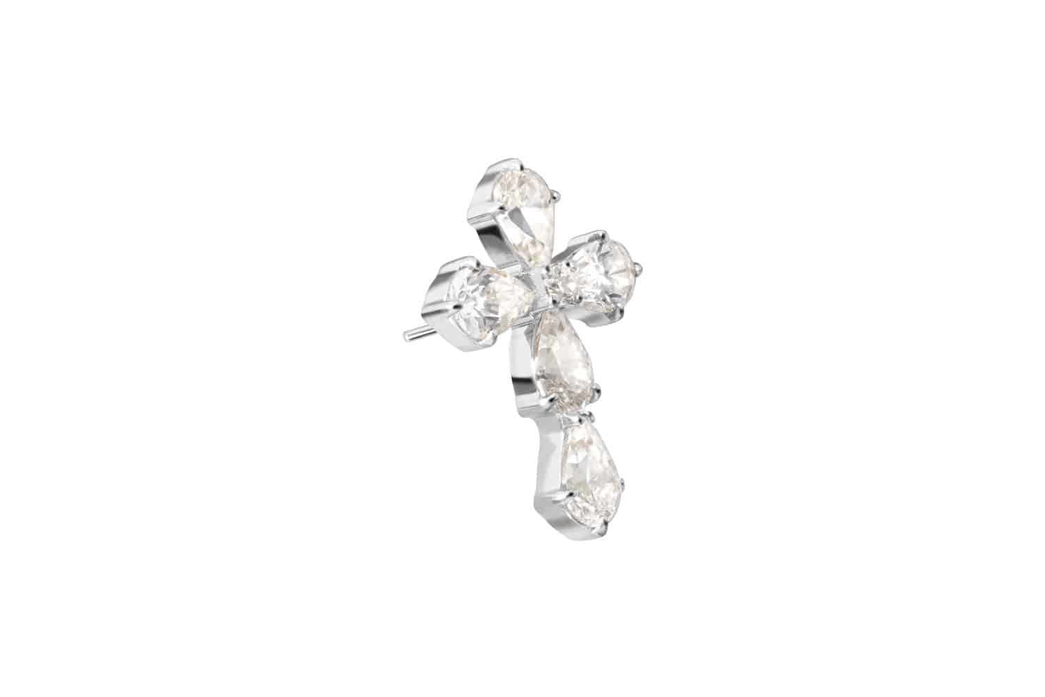 Titan Aufsatz mit Push Pin KRISTALLKREUZ