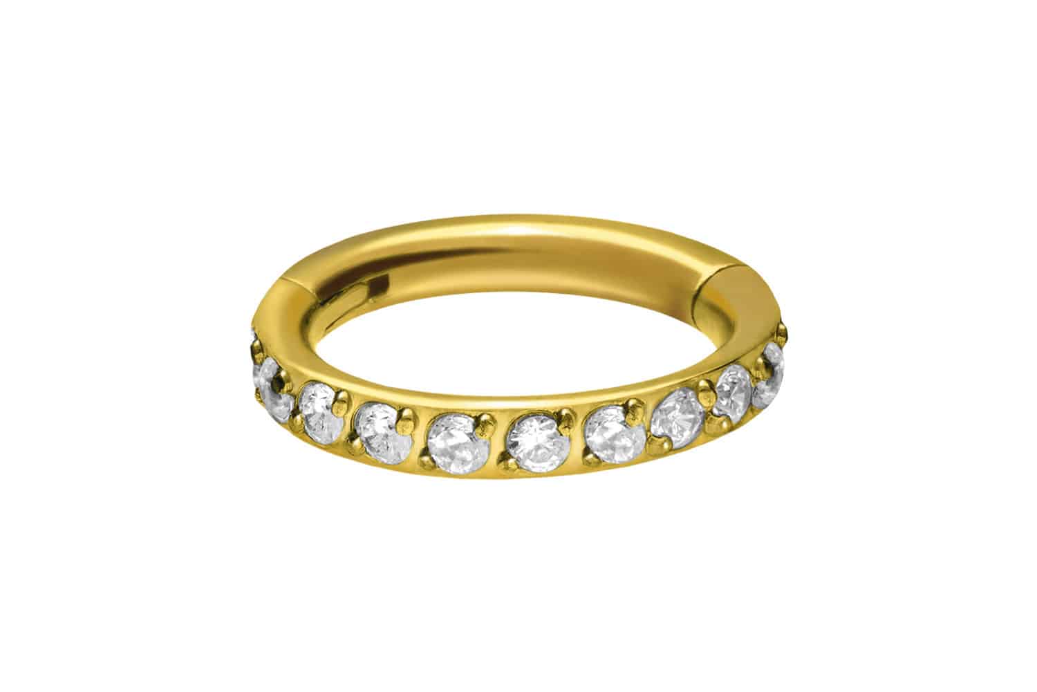 Titan Segmentring Clicker EINGEFASSTE KRISTALLE