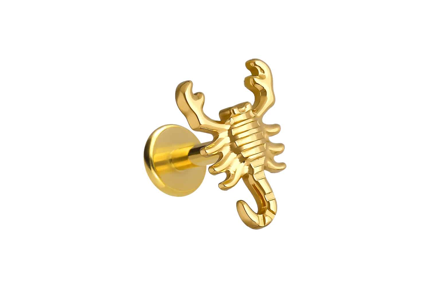 Titanium labret with internal thread SCORPION