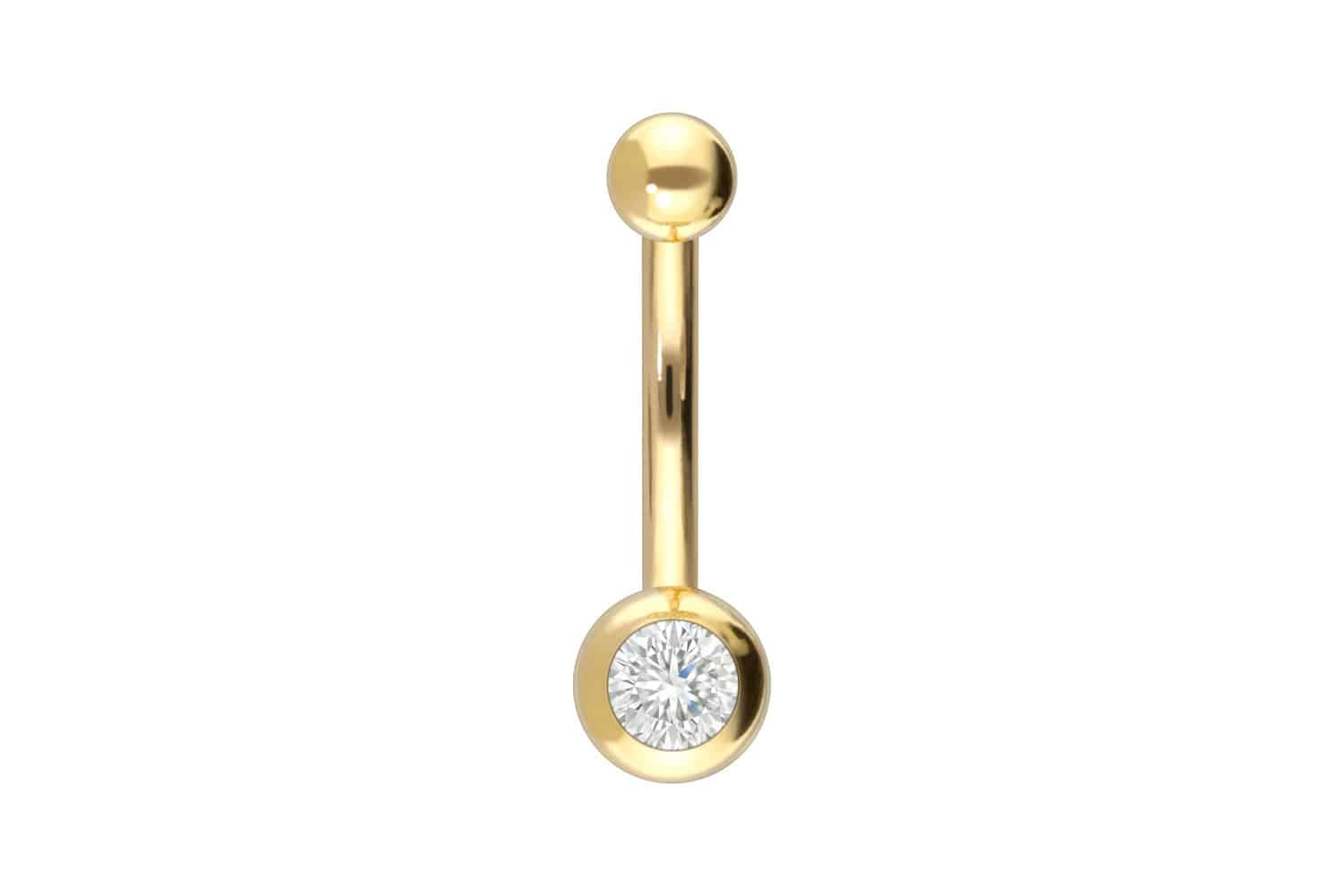 18 Karat Gold Mini Bananabell DIAMANT