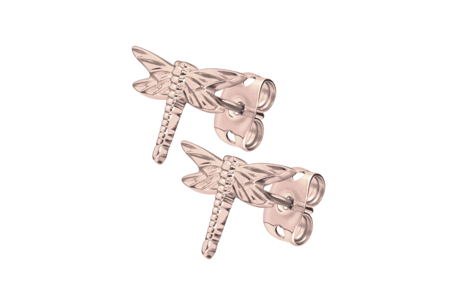 Titanium ear studs DRAGONFLY