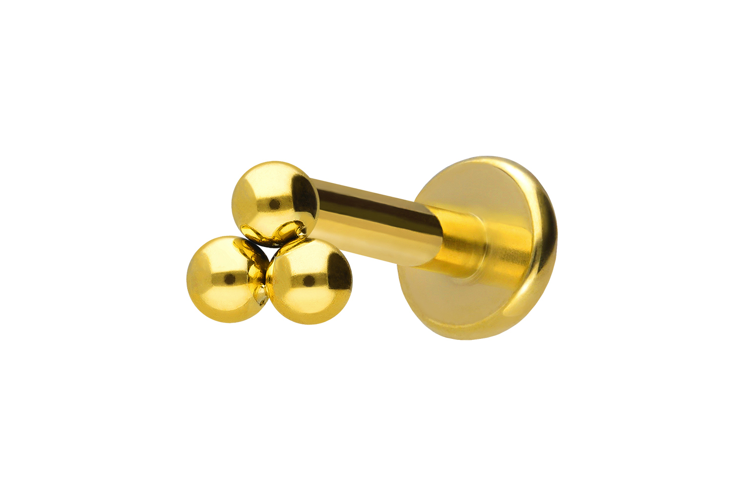 Titan Labret mit Innengewinde 3 KUGELN
