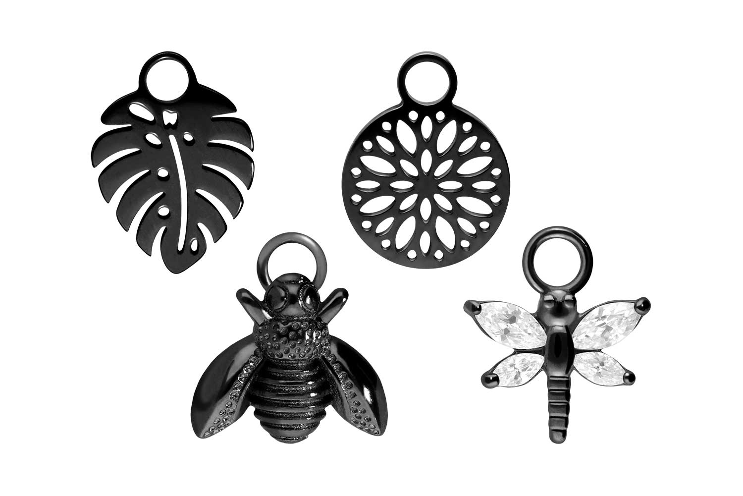 SET Chirurgenstahl Anhänger für Clicker MIX