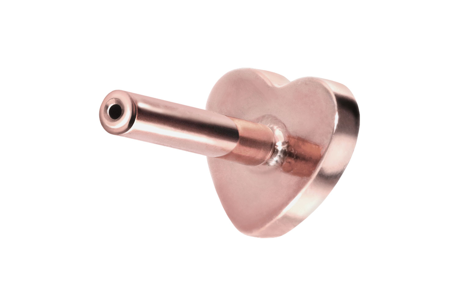 PIERCINGLINE Piercing Stecker Titan Labret mit Push Fit ohne Kugel HERZ - Bild 24 von 51