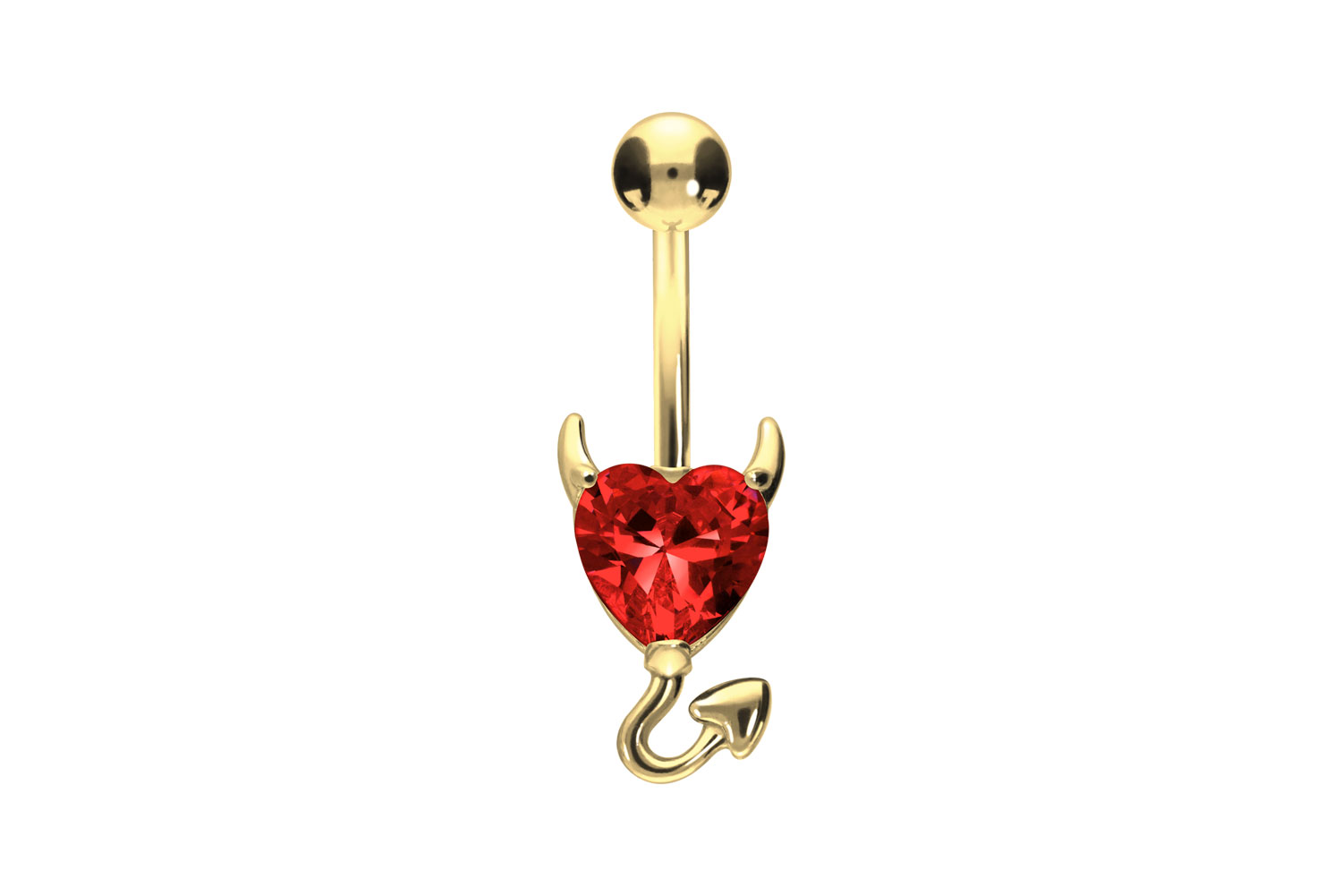 Surgical steel bananabell DEVIL'S HEART