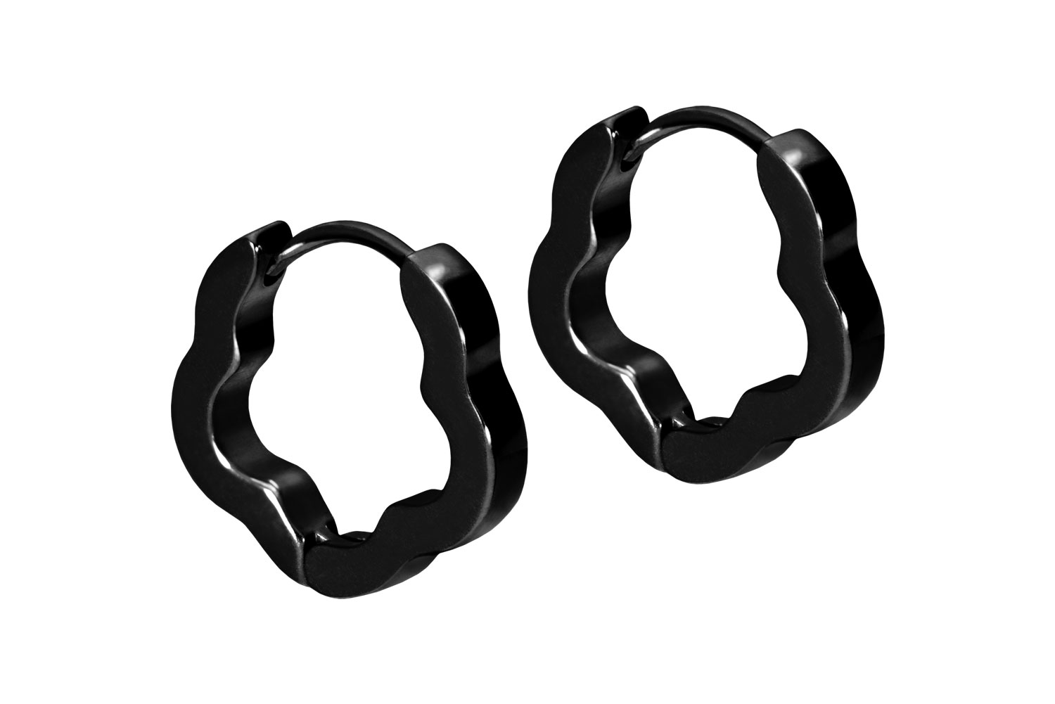 Surgical steel ear clicker creoles FLOWER