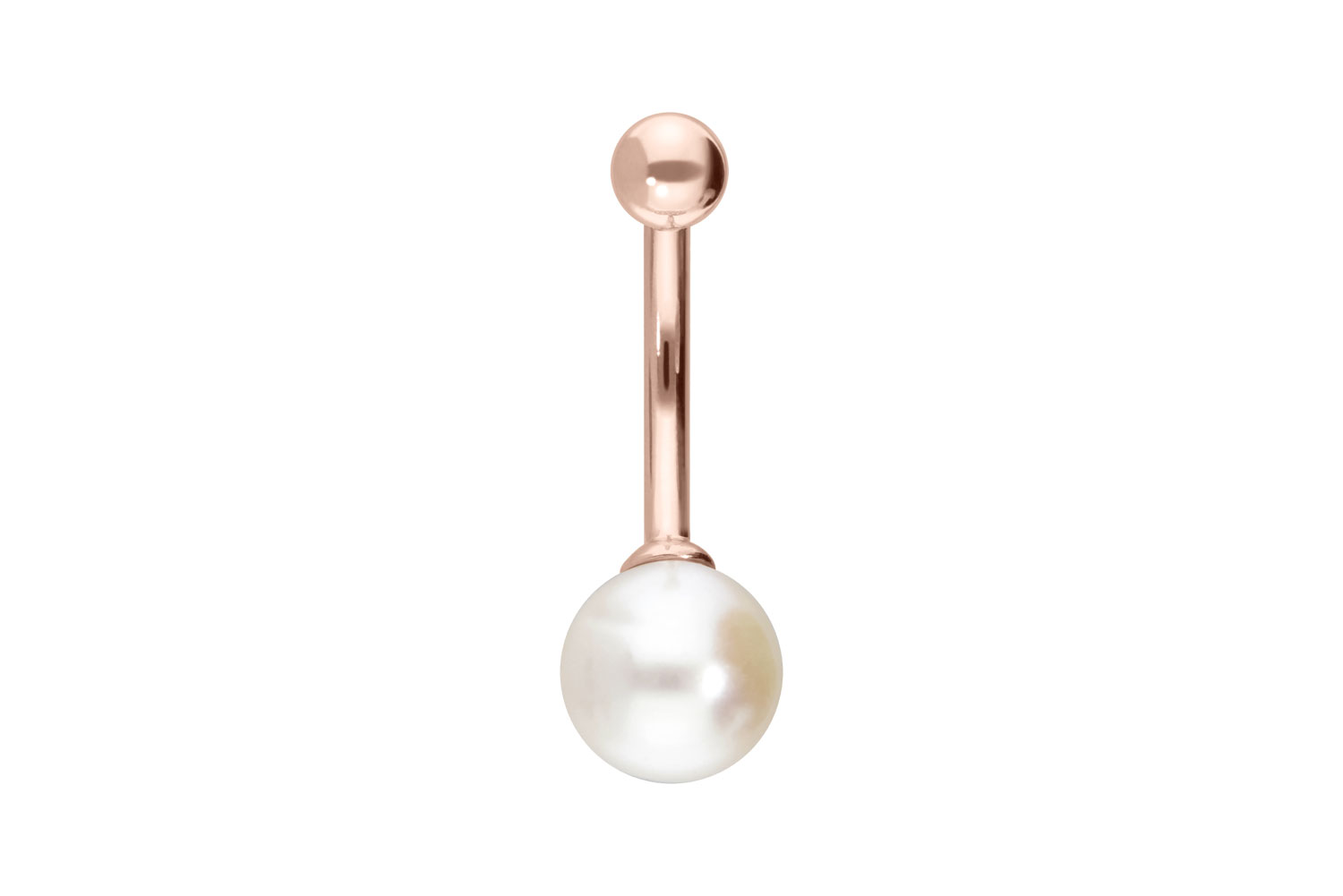 14/18 carat gold bananabell GENUINE FRESHWATER PEARL