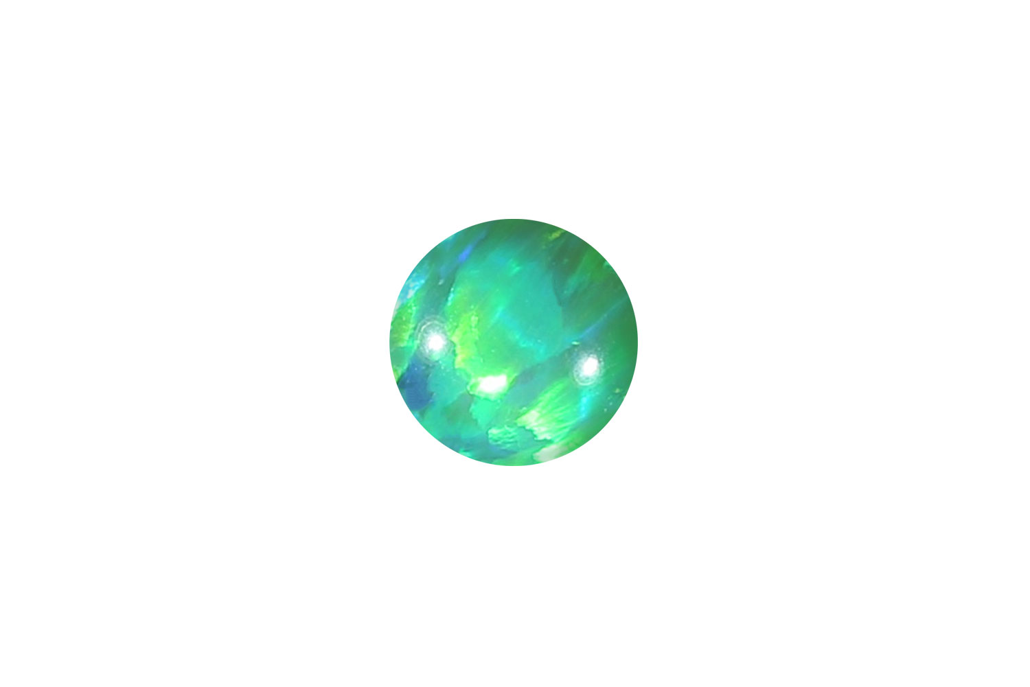 Synthetischer Opal Klemmkugel