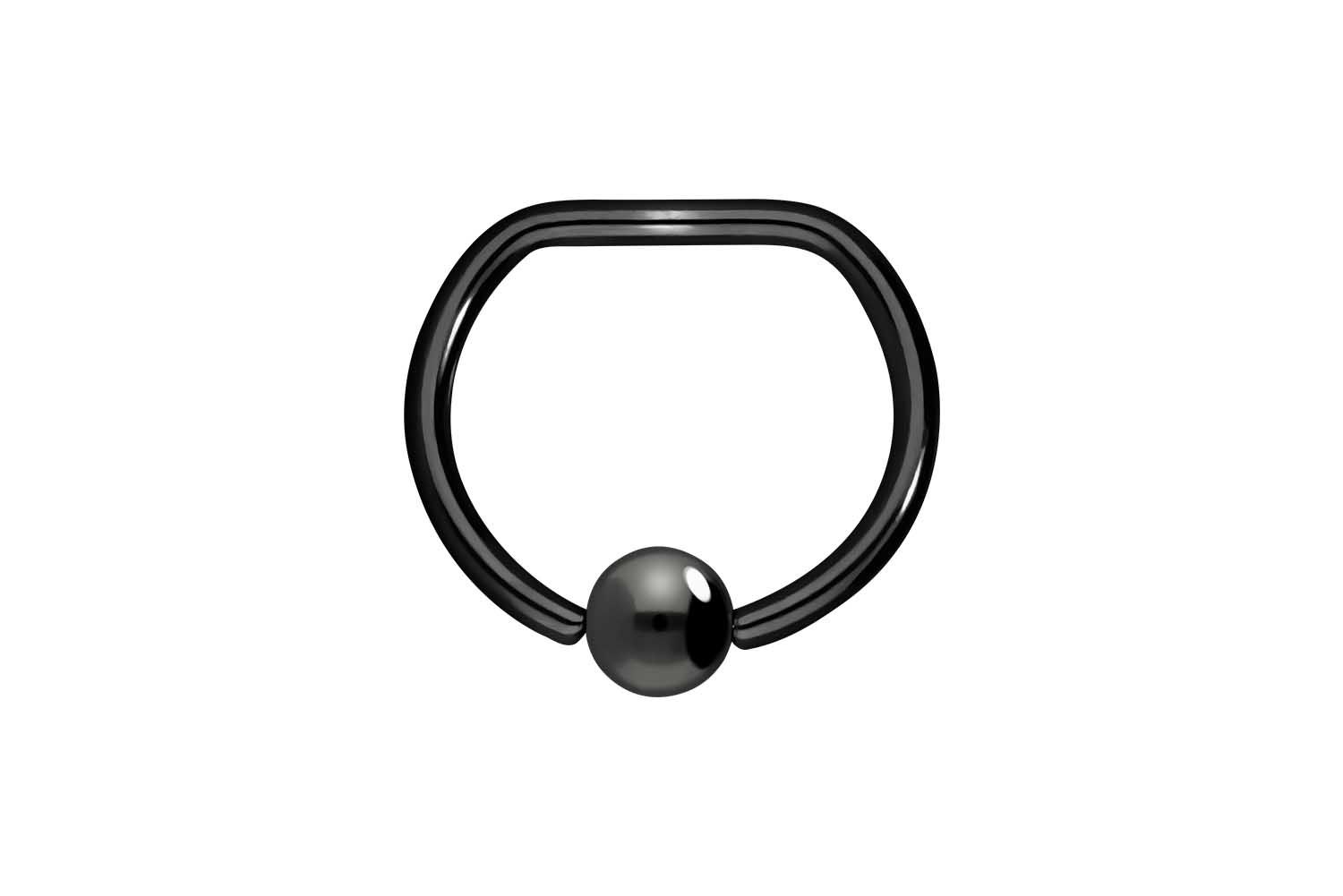 Surgical steel ball closure ring D-FORM ++SALE++