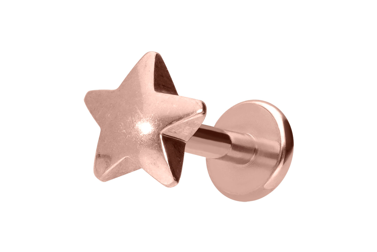 Titanium labret with internal thread STAR