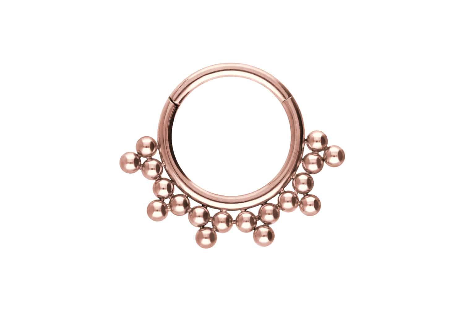 Titanium segment ring clicker 18 BALLS