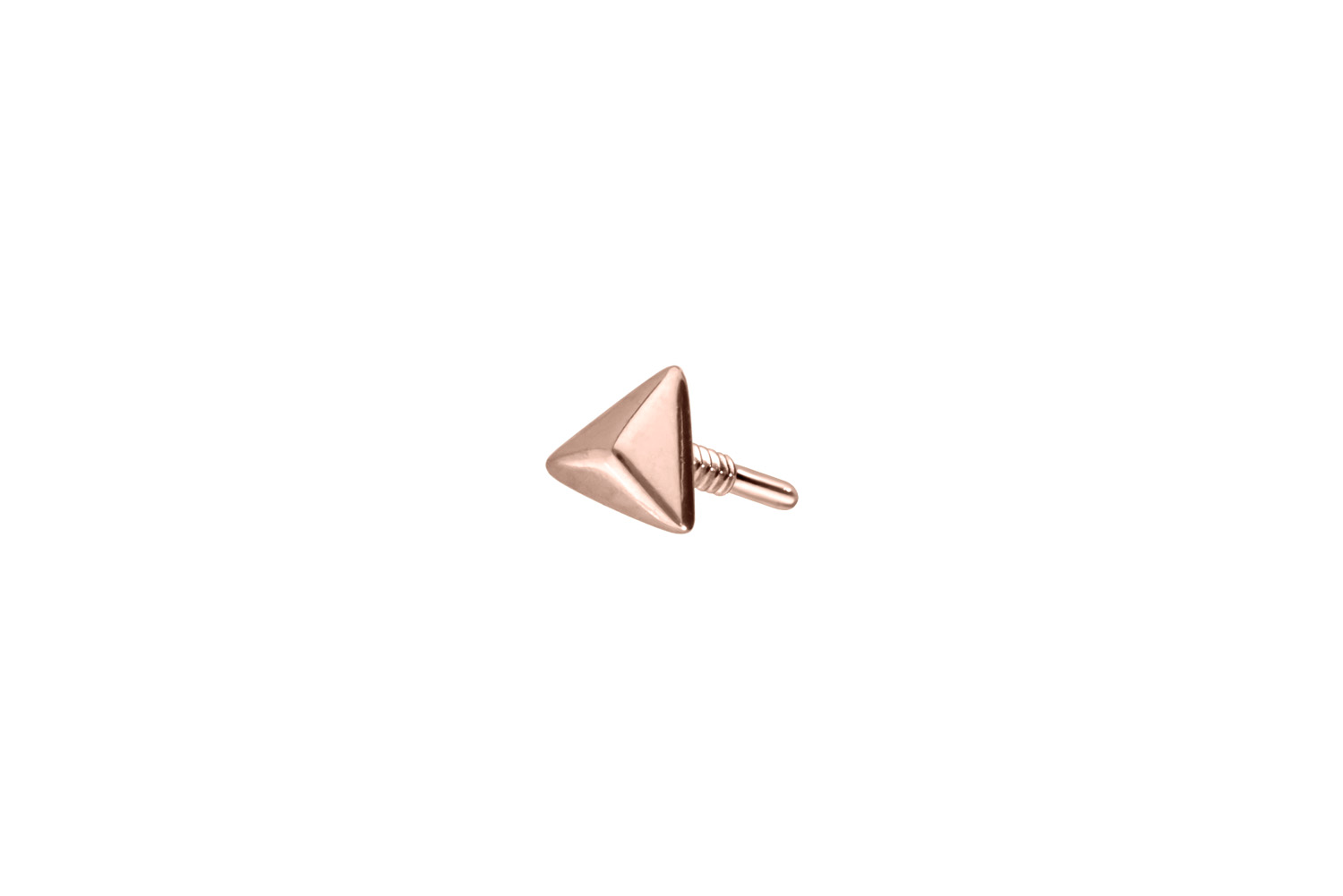 14 carat gold screw-in attachment with external thread PYRAMID