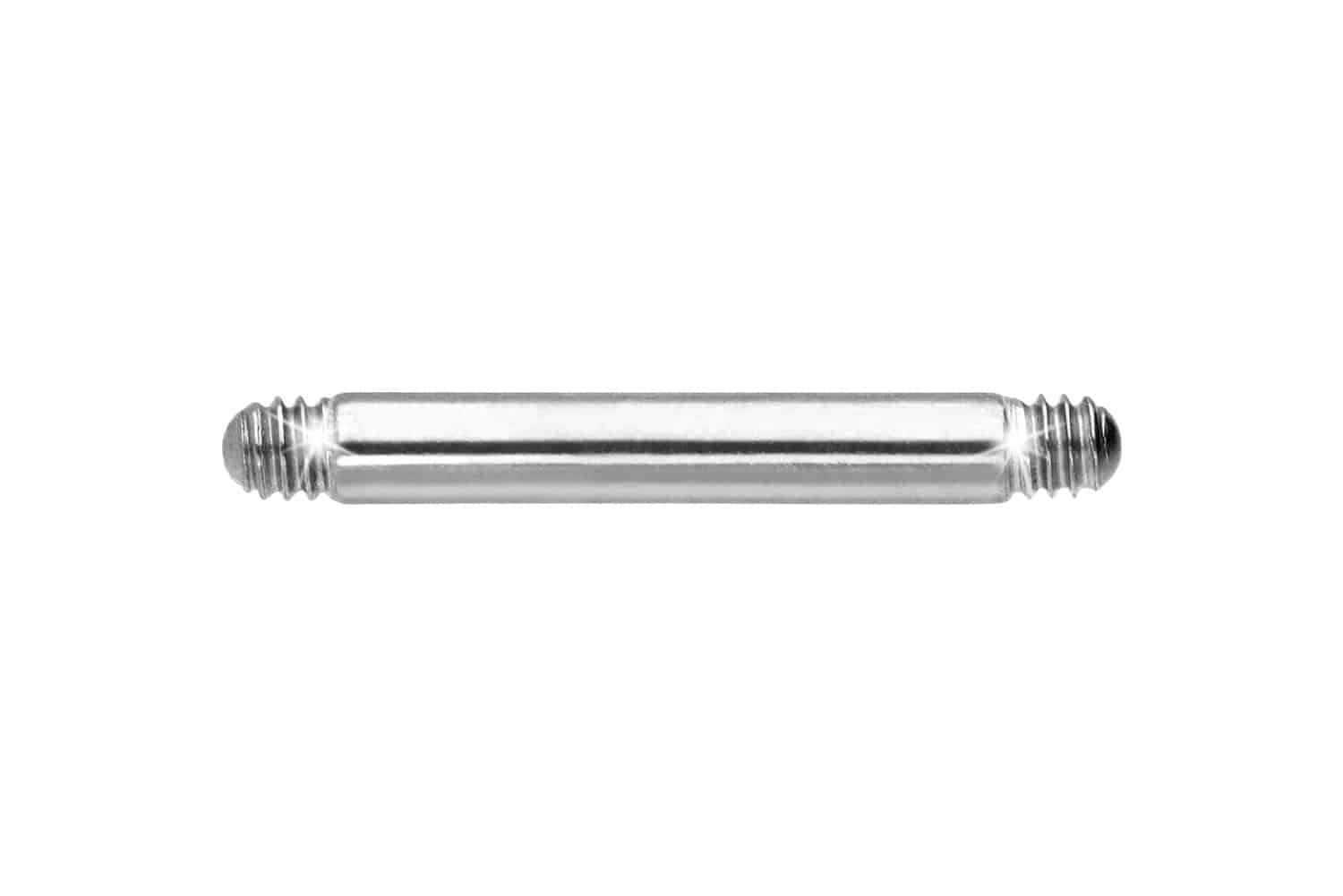 Titanium barbell without balls