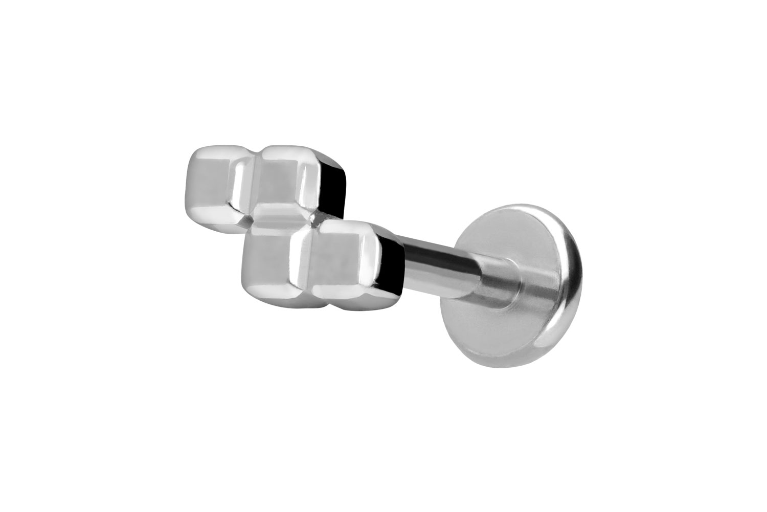 Titanium labret with push fit Z-FORM