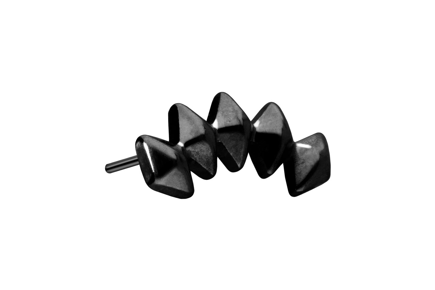 Titanium attachment with push pin 5 RHOMBUSES ++SALE++