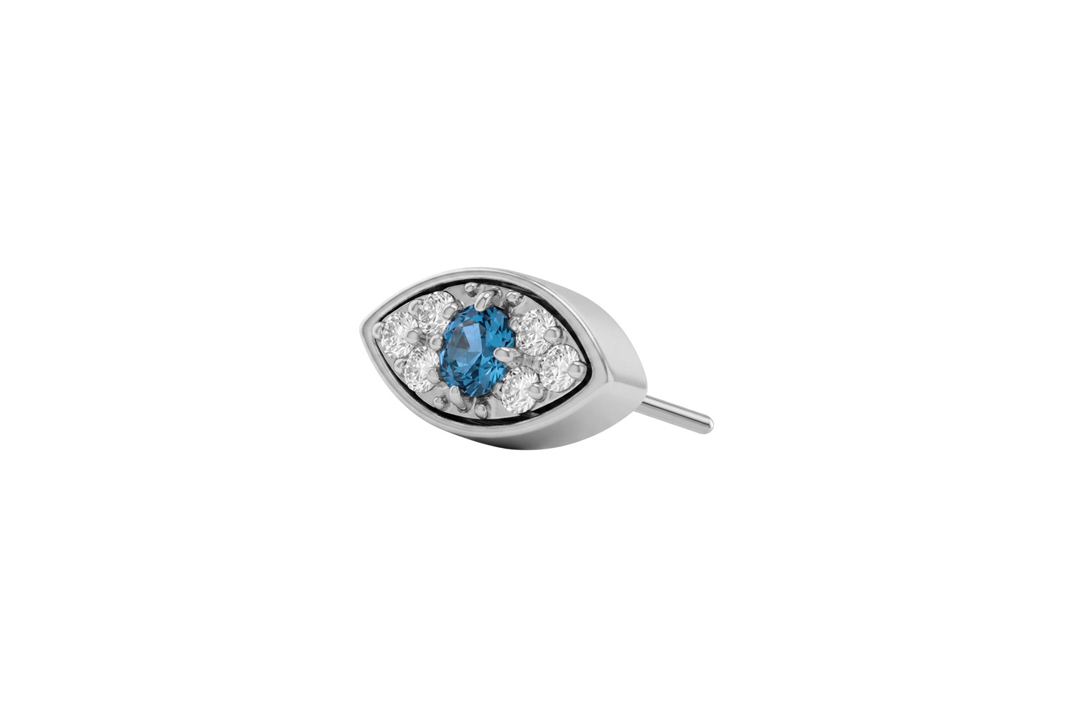 Titanium attachment with push pin CRYSTAL EYE