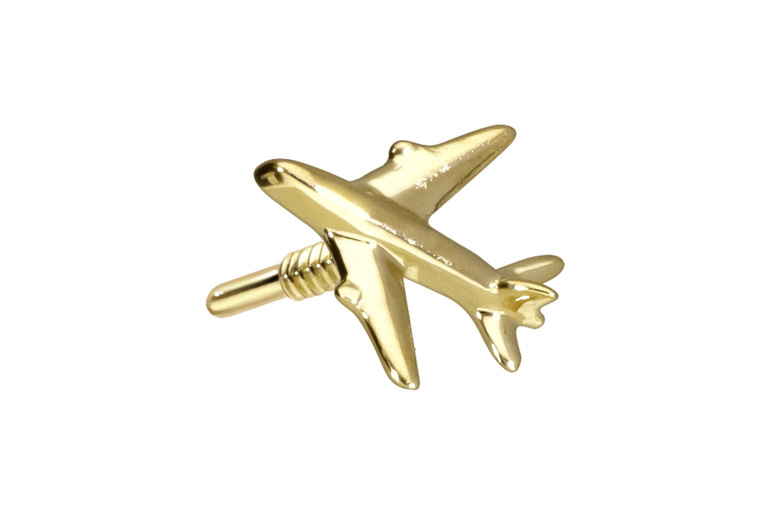 14 carat gold screw-in attachment with external thread PLANE