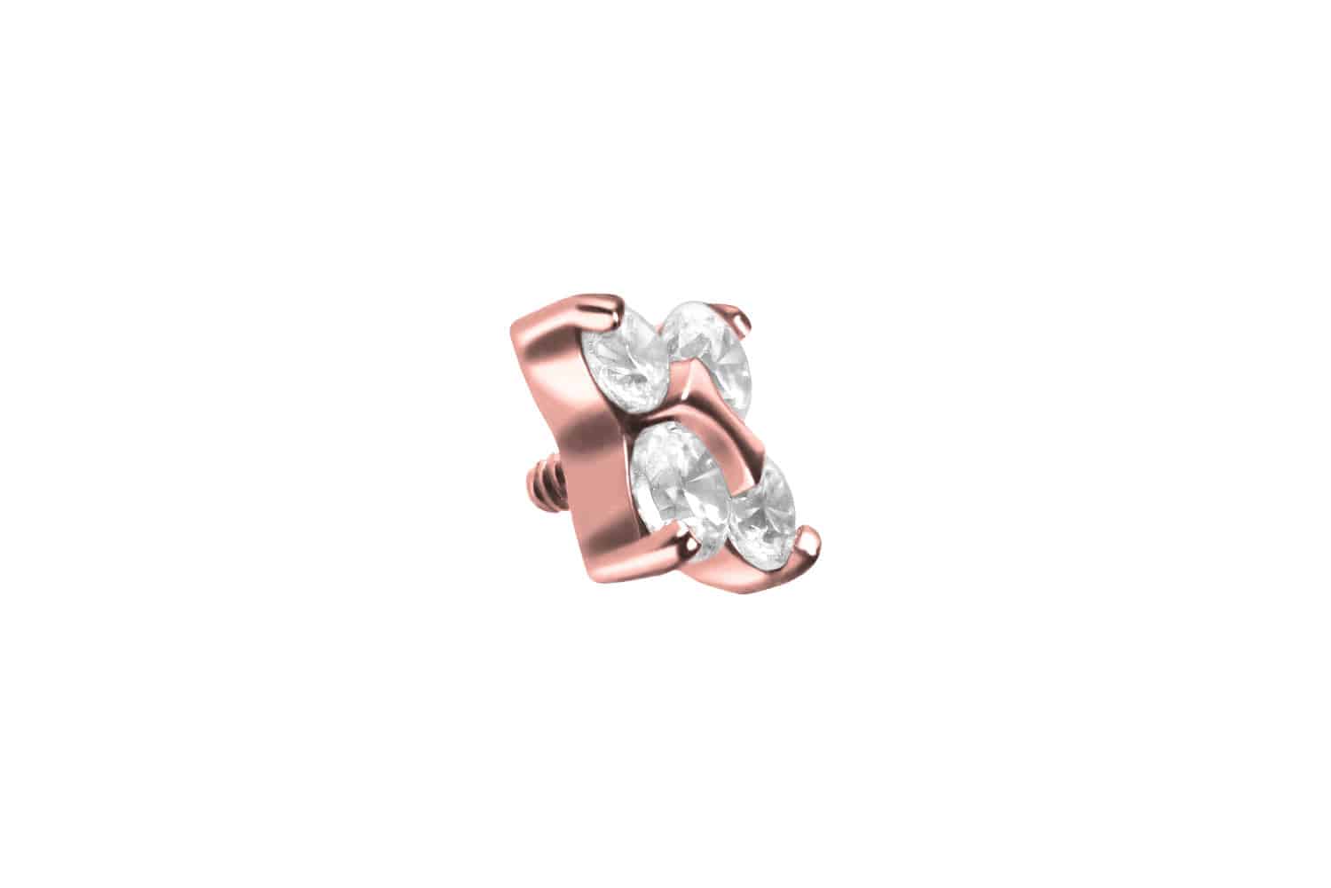 Titanium screw-in attachment with external thread CRYSTAL STAR ++SALE++
