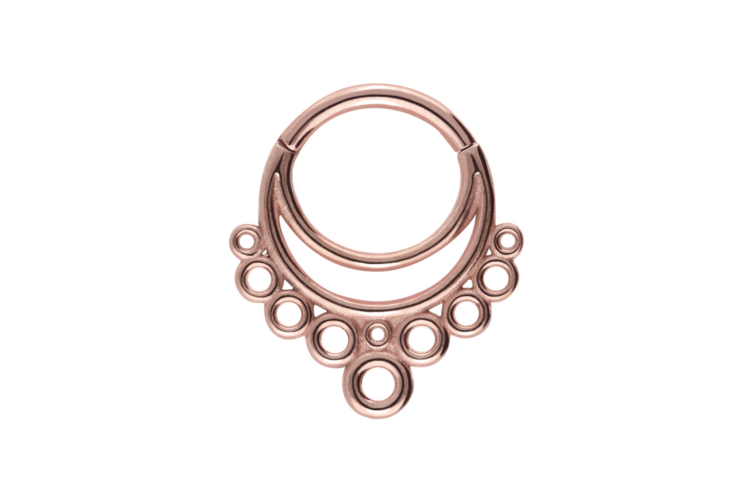 Surgical steel segment ring clicker 2 RINGS + 10 CIRCLES