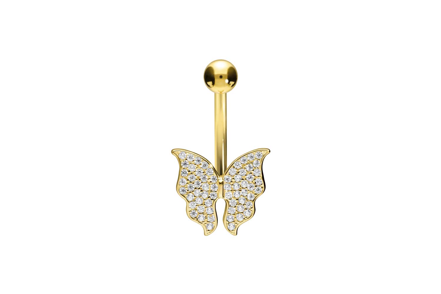 18 Karat Gold Bananabell KRISTALLSCHMETTERLING