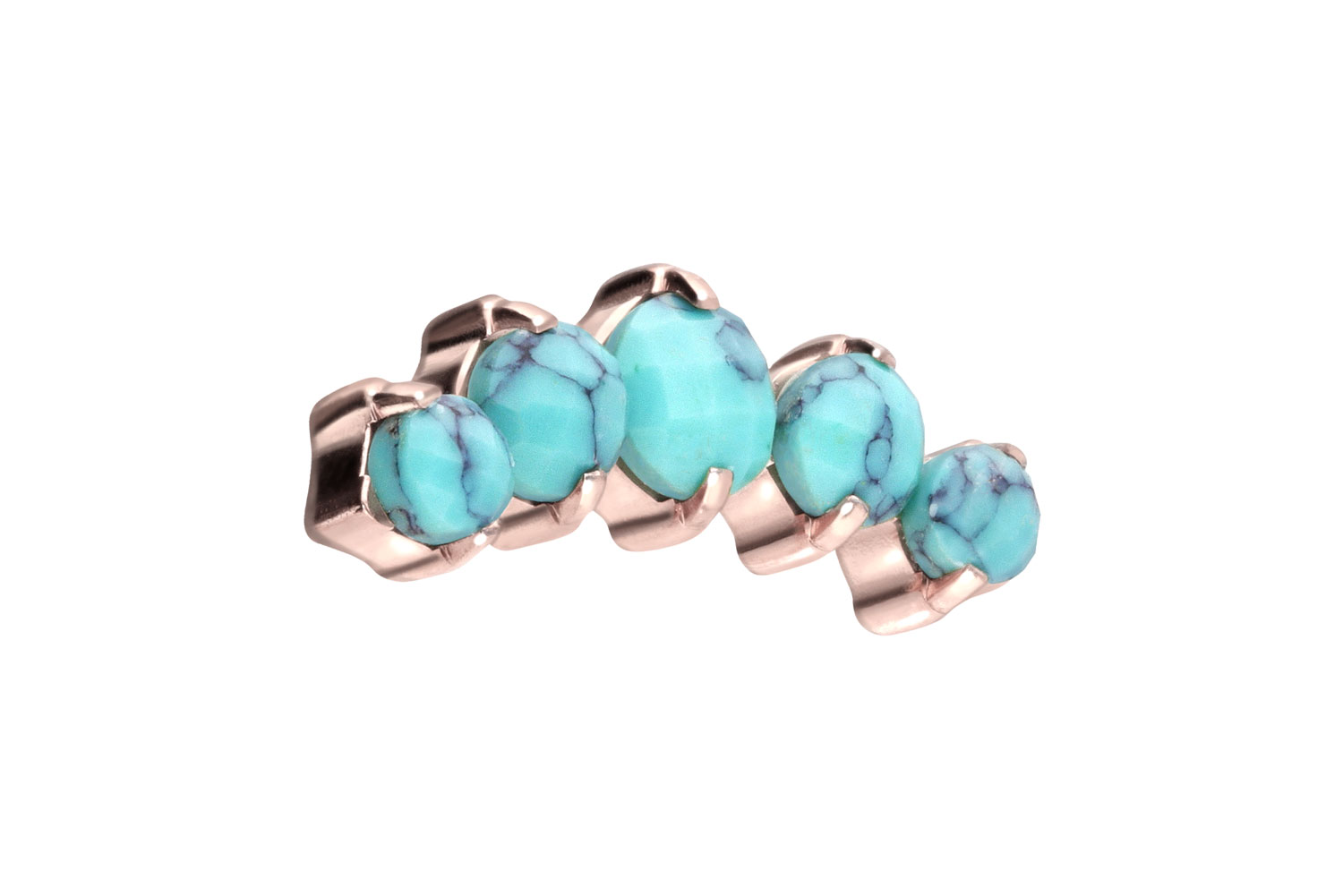 Titanium screw-in attachment with external thread 5 SYNTHETIC TURQUOISES