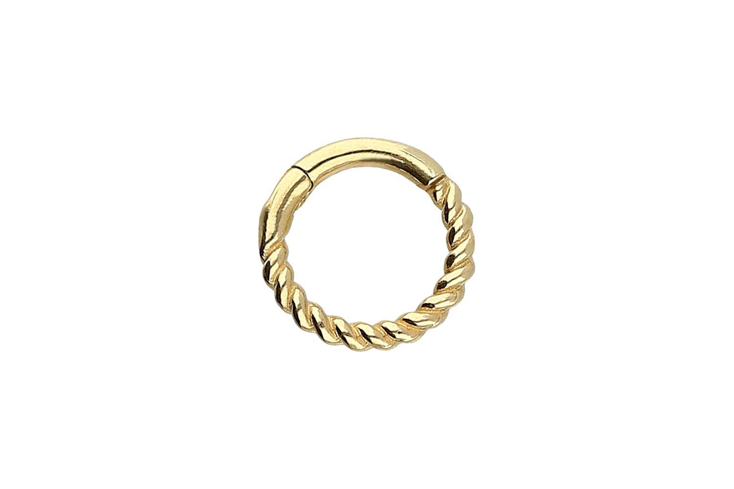 18 Karat Gold Segmentring Clicker GEDREHT